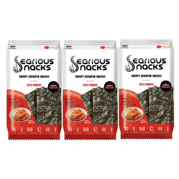 3 PACK BOTANA DE ALGAS SABOR KIMCHI