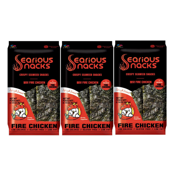 3 PACK BOTANA DE ALGA SABOR POLLO PICANTE
