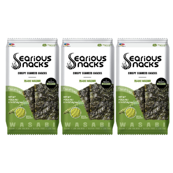 3 PACK BOTANA DE ALGA SABOR WASABI